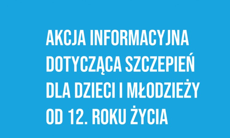 Szczepienia uczniów w wieku 12-18 lat - informacja MEiN