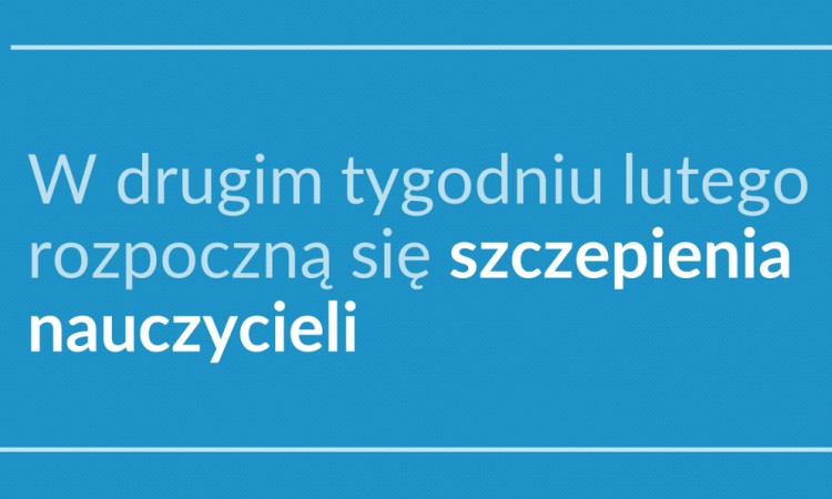 Szczepienia nauczycieli