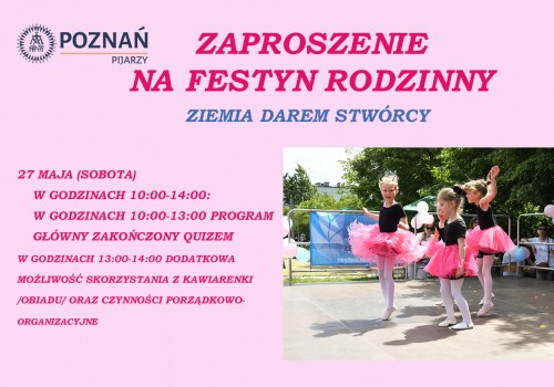 Zaproszenie na festyn rodziny