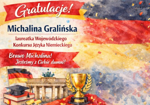 Mamy laureatkę wojewódzkiego konkursu z języka niemieckiego