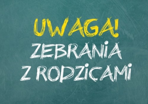 Zebrania z rodzicami SP i LO