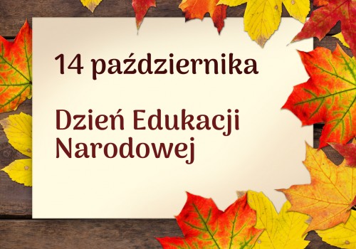 Życzenia  z okazji Dnia Edukacji Narodowej 