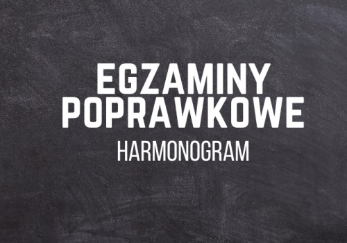 Egzaminy poprawkowe